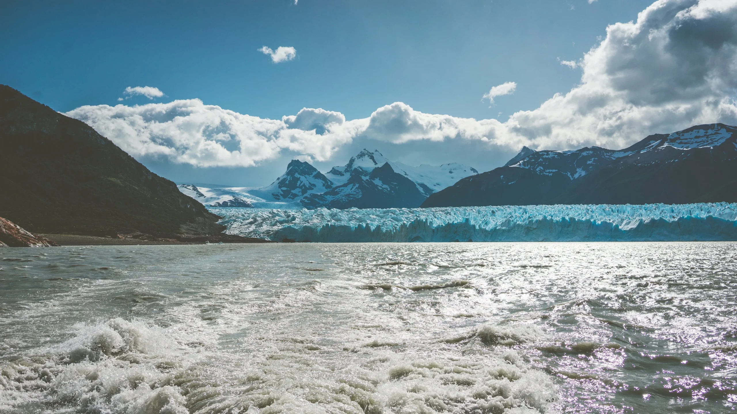 Vista de la cara sur del Perito Moreno tras el mini-trekking. 